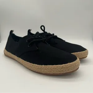 Ben Sherman black lace up canvas sneakers men’s s size 10.5 espadrilles