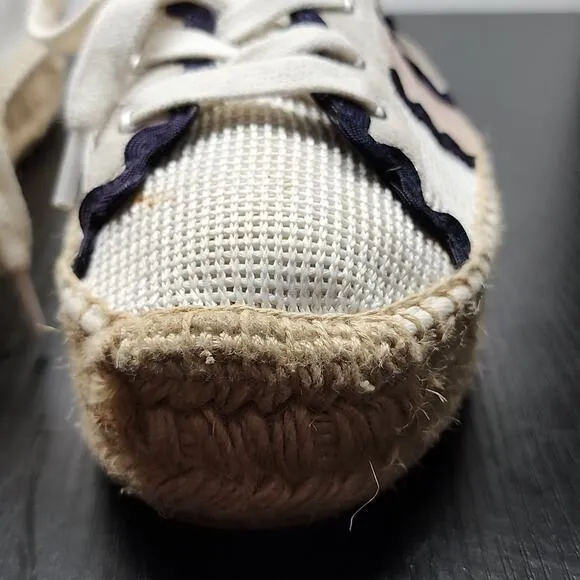 ☆BERNARDO☆ PLATFORM ESPADRILLE PERFORATED CANVAS SNEAKERS WOMAN'S 8.5 IN GUC
