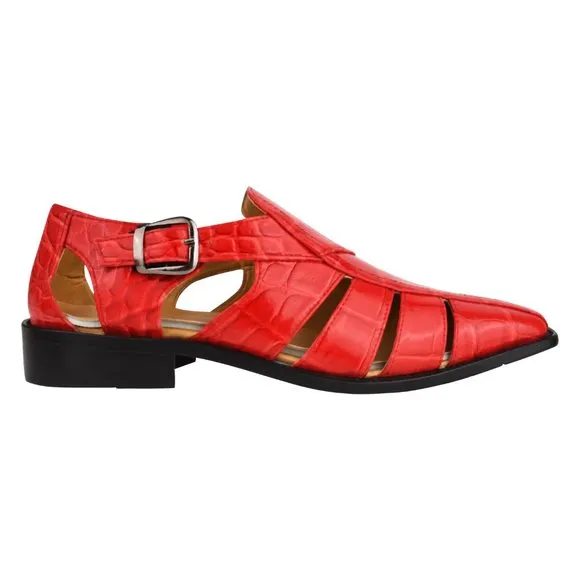 Bidwill Genuine Leather Flat Sandals