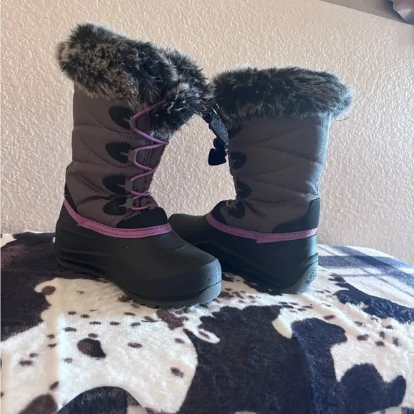 Big Girls' Kamik Snowangel Insulated Winter Boots Size 12