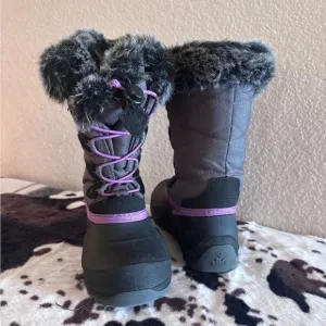 Big Girls' Kamik Snowangel Insulated Winter Boots Size 12