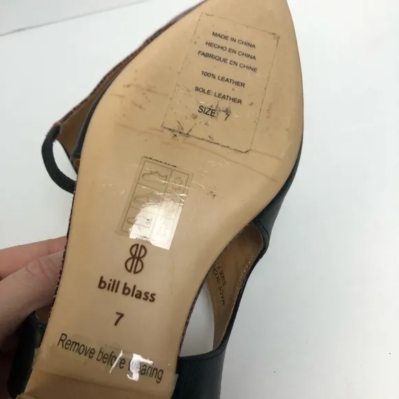 Bill Blass Skyla Printed Snake Pointed Toe Flats