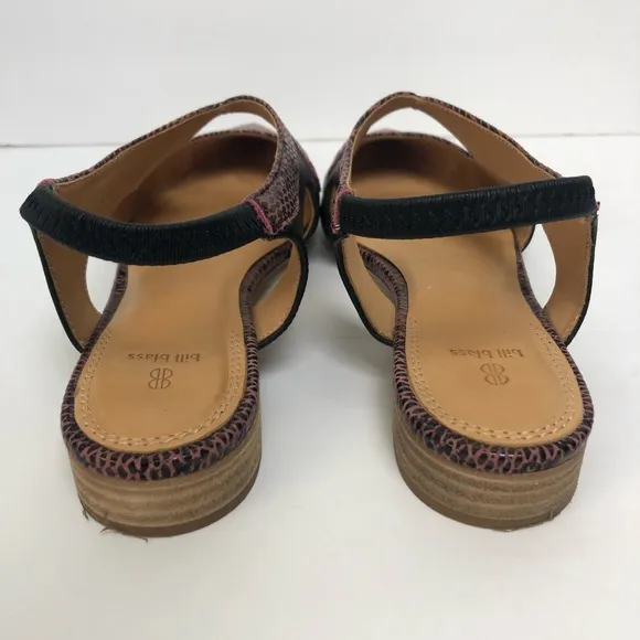 Bill Blass Skyla Printed Snake Pointed Toe Flats