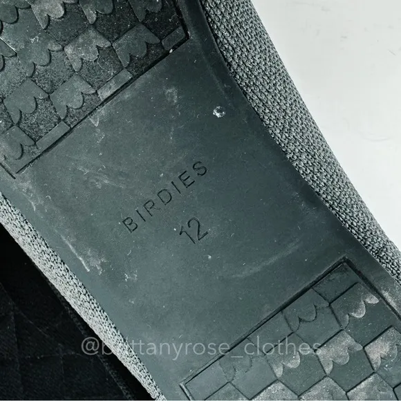 BIRDIES The Blackbird Pointed Toe Loafer in Mist Gray and Black Knit