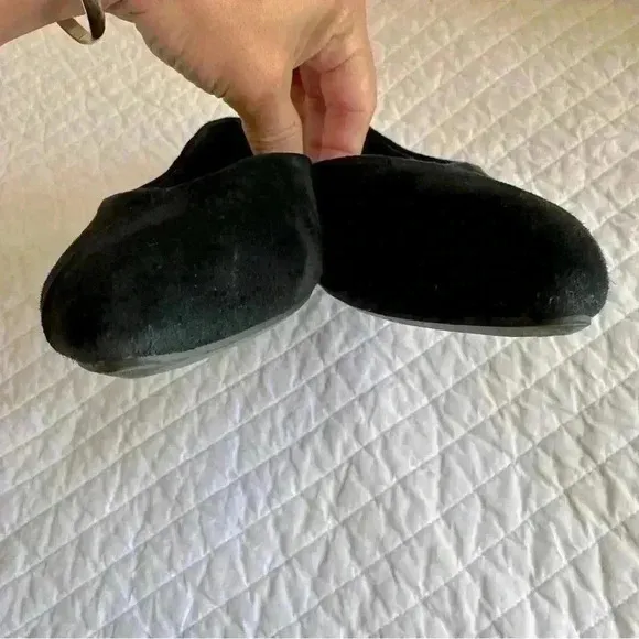 BIRDIES The Goldfinch Pointed Toe Ballet Flats in Black Suede Sz. 9