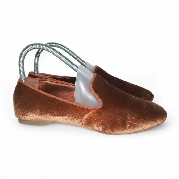 Birdies The Starling Velvet Slip-on Flats &quot;Amber&quot; Women's 7