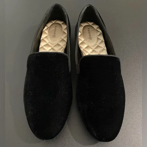 Birdies Velvet Loafers Black Starling