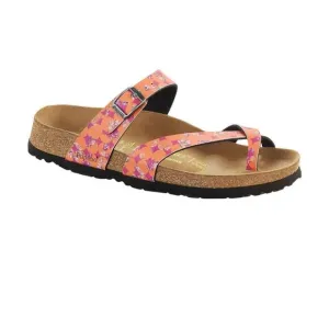 Birkenstock Papillio Womens Tabora Flat Sandals Tendril Brown Gold Size US 6.5