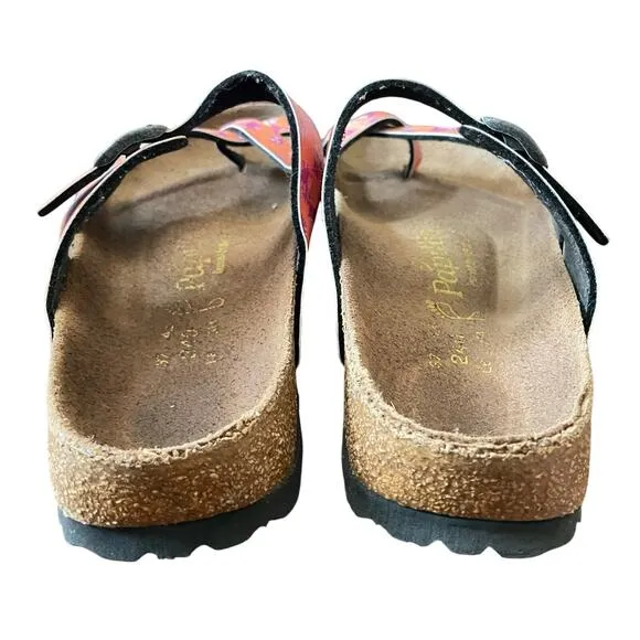 Birkenstock Papillio Womens Tabora Flat Sandals Tendril Brown Gold Size US 6.5