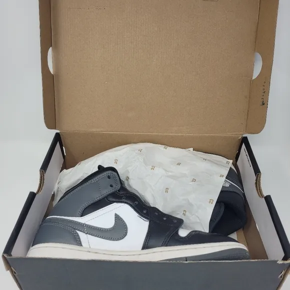 Black and Gray High-Top Air Jordan Sneakers