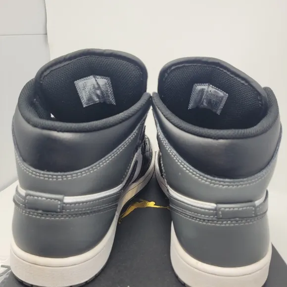 Black and Gray High-Top Air Jordan Sneakers