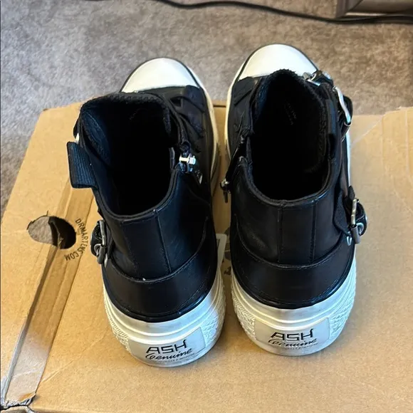 Black and White High-Top Sneakers Ash sneakers size 8