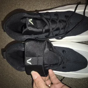 Black and White High-Top Sneakers
