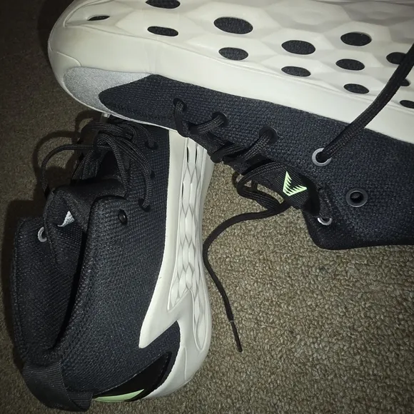 Black and White High-Top Sneakers