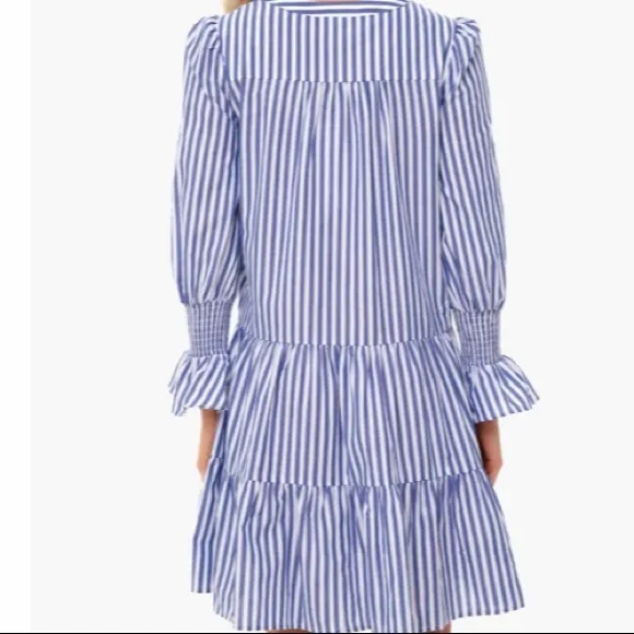Blue and White Stripe Cotton Poplin Kenzo DressPOMANDER PLACE