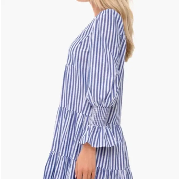 Blue and White Stripe Cotton Poplin Kenzo DressPOMANDER PLACE