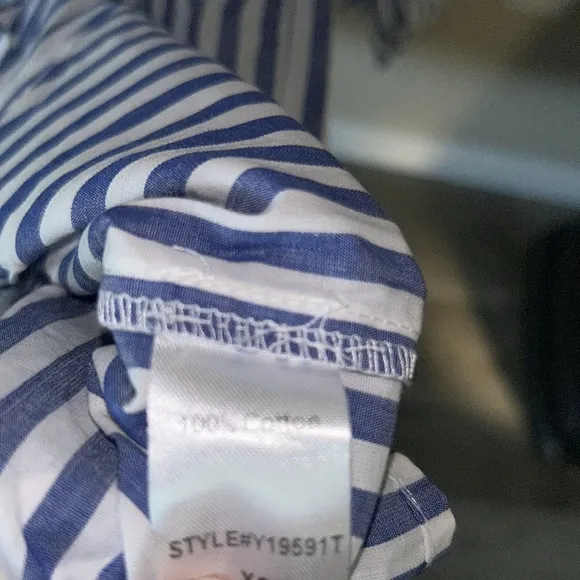 Blue and White Stripe Cotton Poplin Kenzo DressPOMANDER PLACE