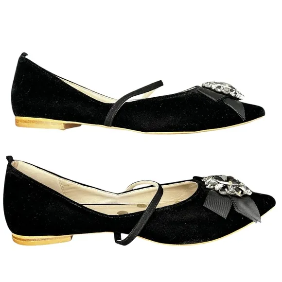Boden Jeweled MaryJane Ballet Flats