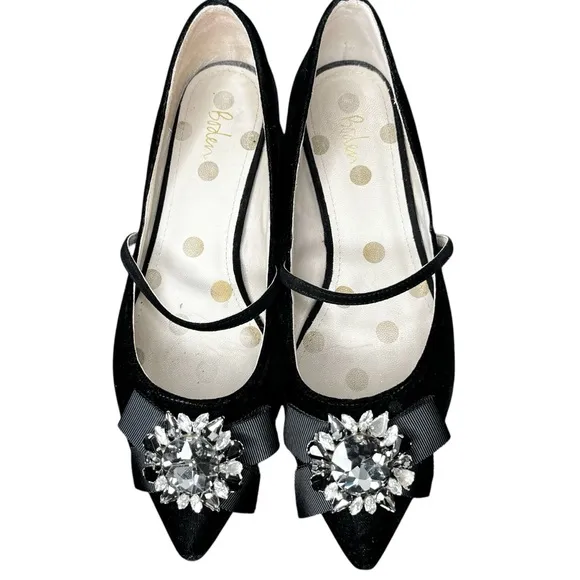 Boden Jeweled MaryJane Ballet Flats