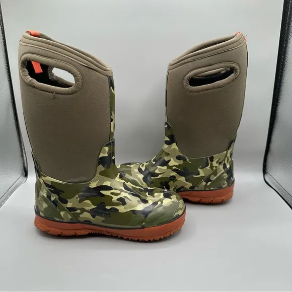 Bogs Camo Classics Neoprene Rubber Kids Boys Youth Size 1 Muck Boots Rain