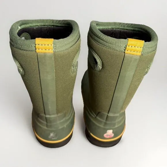 Bogs Kids Classic Waterproof Insulated Winter Boots Green US Size 10 EU 26