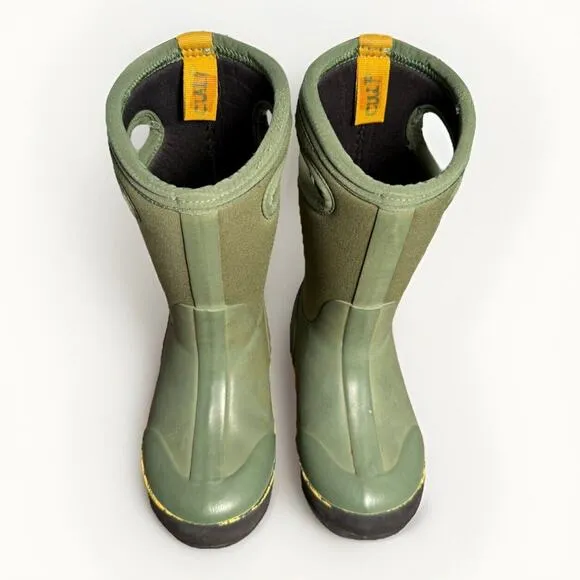 Bogs Kids Classic Waterproof Insulated Winter Boots Green US Size 10 EU 26