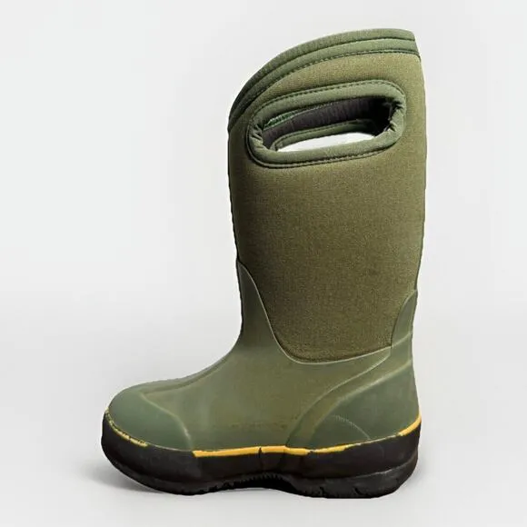 Bogs Kids Classic Waterproof Insulated Winter Boots Green US Size 10 EU 26