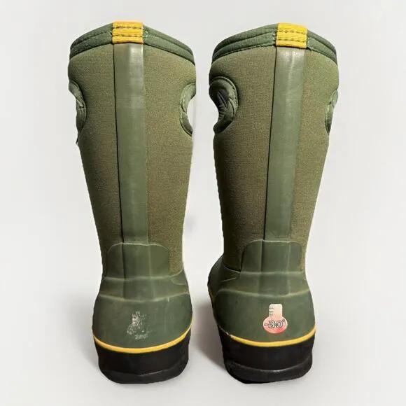 Bogs Kids Classic Waterproof Insulated Winter Boots Green US Size 10 EU 26