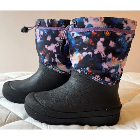 BOGS Snow Shell Insulated Winter Snow Waterproof Boots - Big Kids Size 2