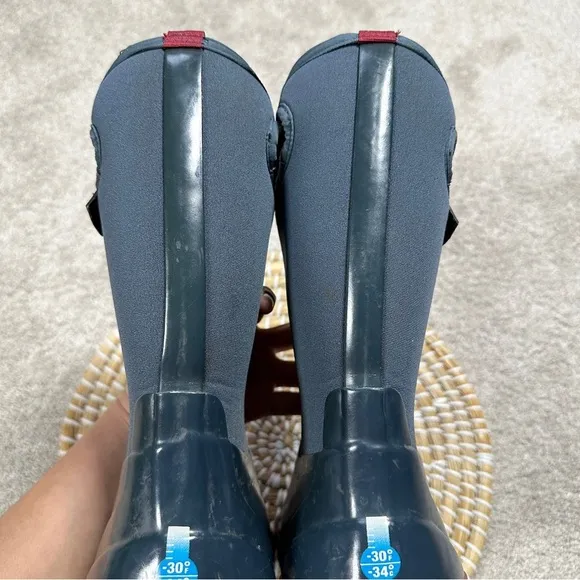 Bogs Youth Kids Classic Solid Color Navy Snow Rain Winter Boots Waterproof US 3