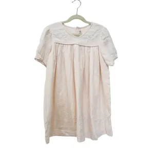 Bonpoint little Girls' 100% cotton Cream Embroidered Dress NEW