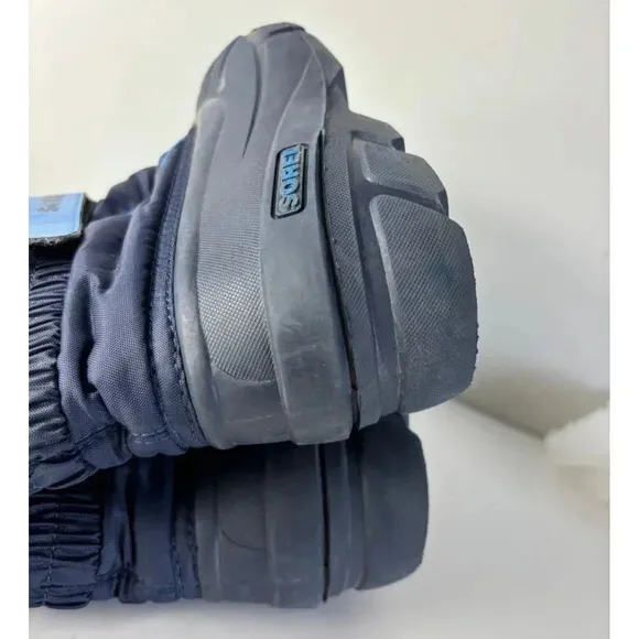 Boots Kids Waterproof Insulated Winter Outdoor Snow Boots Blue Sz 7