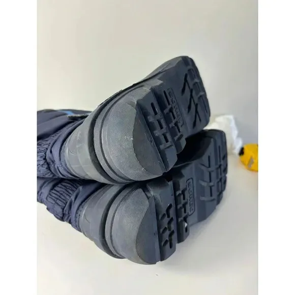 Boots Kids Waterproof Insulated Winter Outdoor Snow Boots Blue Sz 7