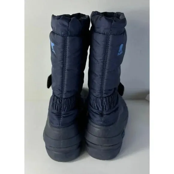 Boots Kids Waterproof Insulated Winter Outdoor Snow Boots Blue Sz 7