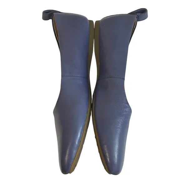Born Becca Ballet Flats Comfy Genuine Blue Leather Women’s sz 8