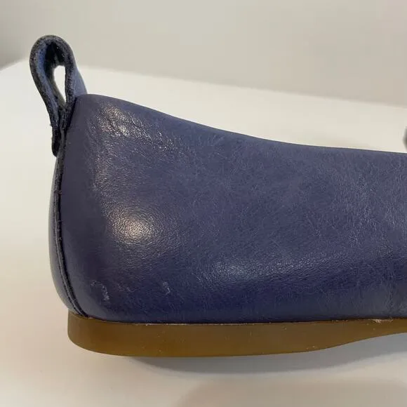 Born Becca Ballet Flats Comfy Genuine Blue Leather Women’s sz 8