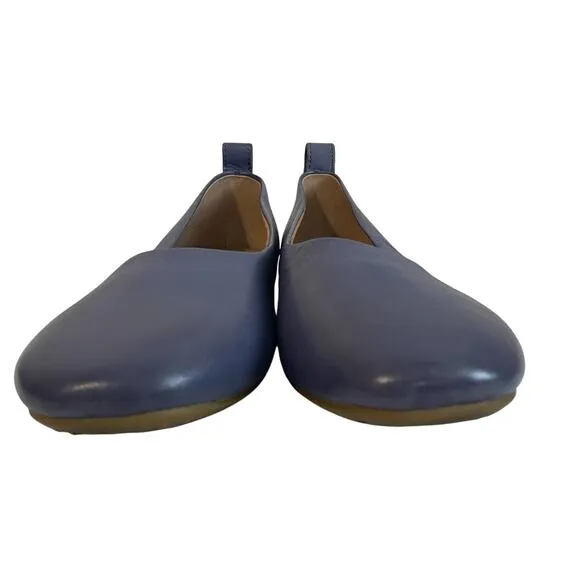 Born Becca Ballet Flats Comfy Genuine Blue Leather Women’s sz 8