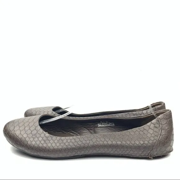 Born crown womens ballet flats size 10 42 brown crocodile embossed balletcore