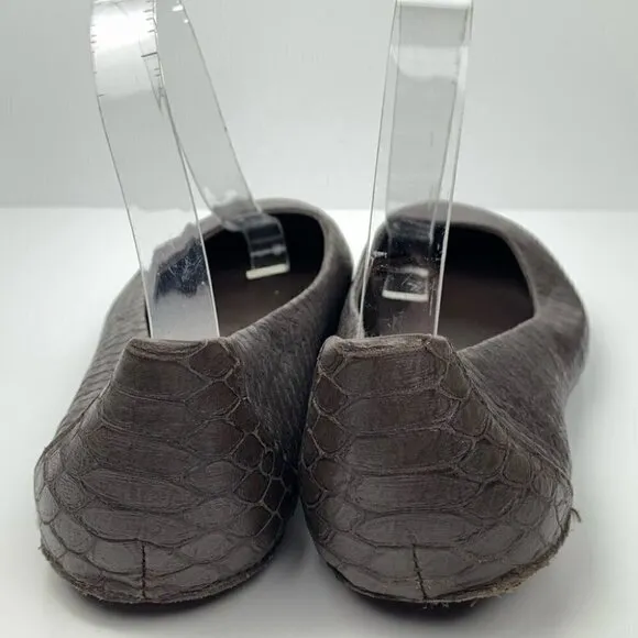 Born crown womens ballet flats size 10 42 brown crocodile embossed balletcore