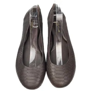 Born crown womens ballet flats size 10 42 brown crocodile embossed balletcore