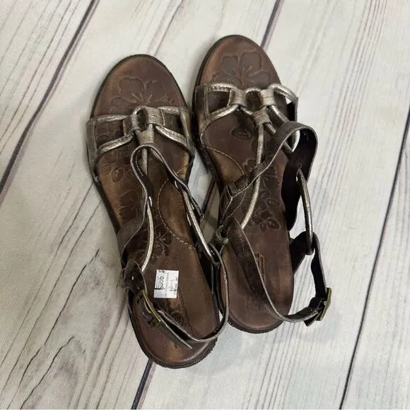 Born Sandals Womens 6 M Pamati Seda Slingback Brown Leather Buckle D26414 NEW