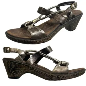 Born Sandals Womens 6 M Pamati Seda Slingback Brown Leather Buckle D26414 NEW