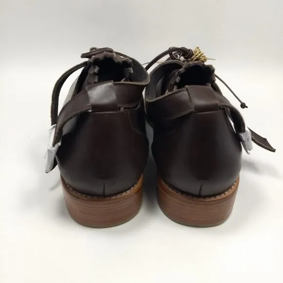 Boston Leather Loafers Dark Brown Handmade Elf Brand Size 10.5 Dark Academia