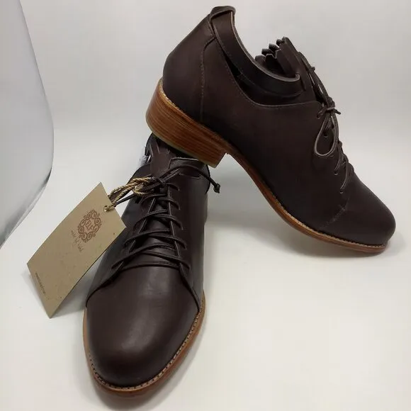 Boston Leather Loafers Dark Brown Handmade Elf Brand Size 10.5 Dark Academia