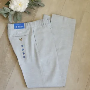 Boys Linen Pants Light Blue J Bailey Flat Front Dressy Slack Portrait Vacation
