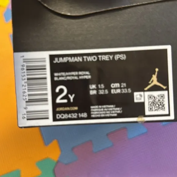 Brand new pair of authentic Jordan Jumpman high top size 2y