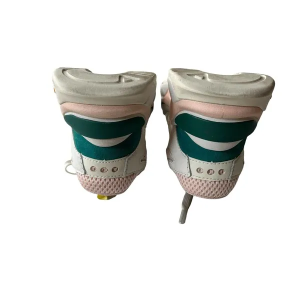 Brandblack Saga Chunky Dad Sneakers in Green, Pink and White Size 4