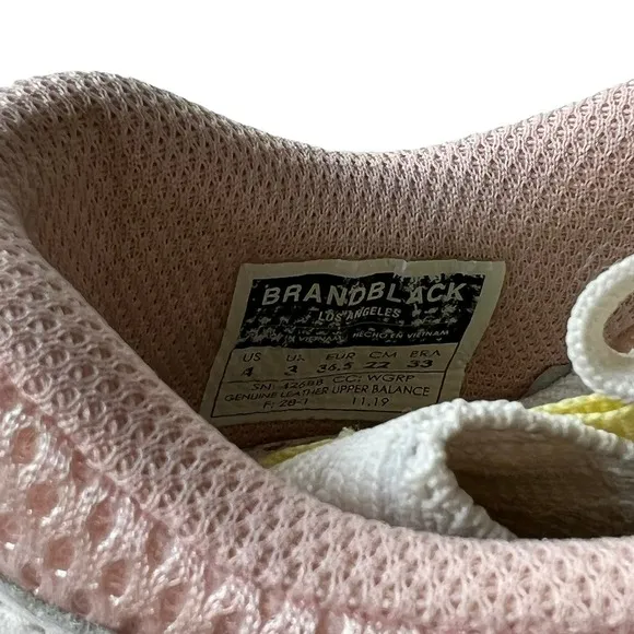 Brandblack Saga Chunky Dad Sneakers in Green, Pink and White Size 4
