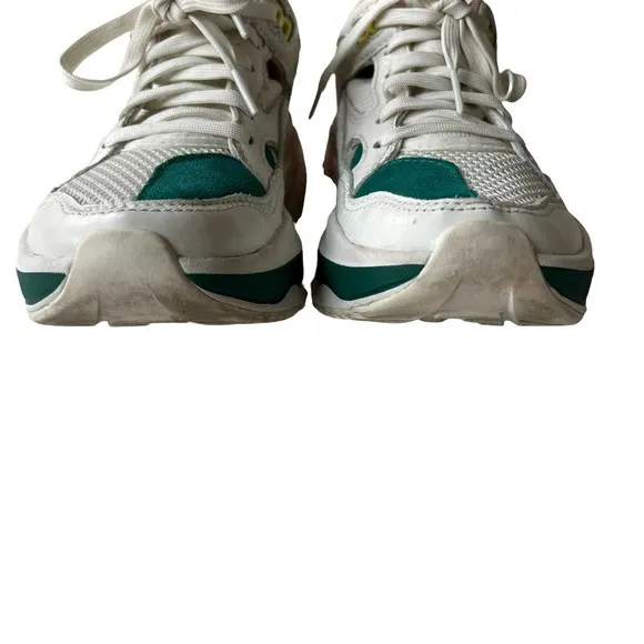 Brandblack Saga Chunky Dad Sneakers in Green, Pink and White Size 4