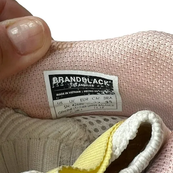 Brandblack Saga Chunky Dad Sneakers in Green, Pink and White Size 4